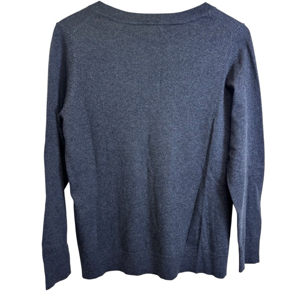 Eddie Bauer Women’s Cotton Cashmere V-neck Sweater size L - Picture 2 of 3